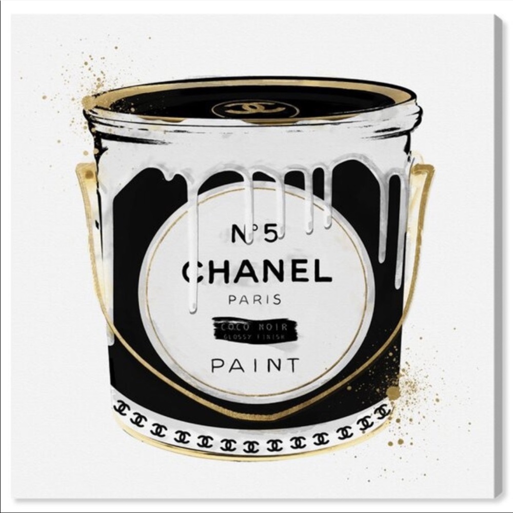 Black Paint Can Canvas Print